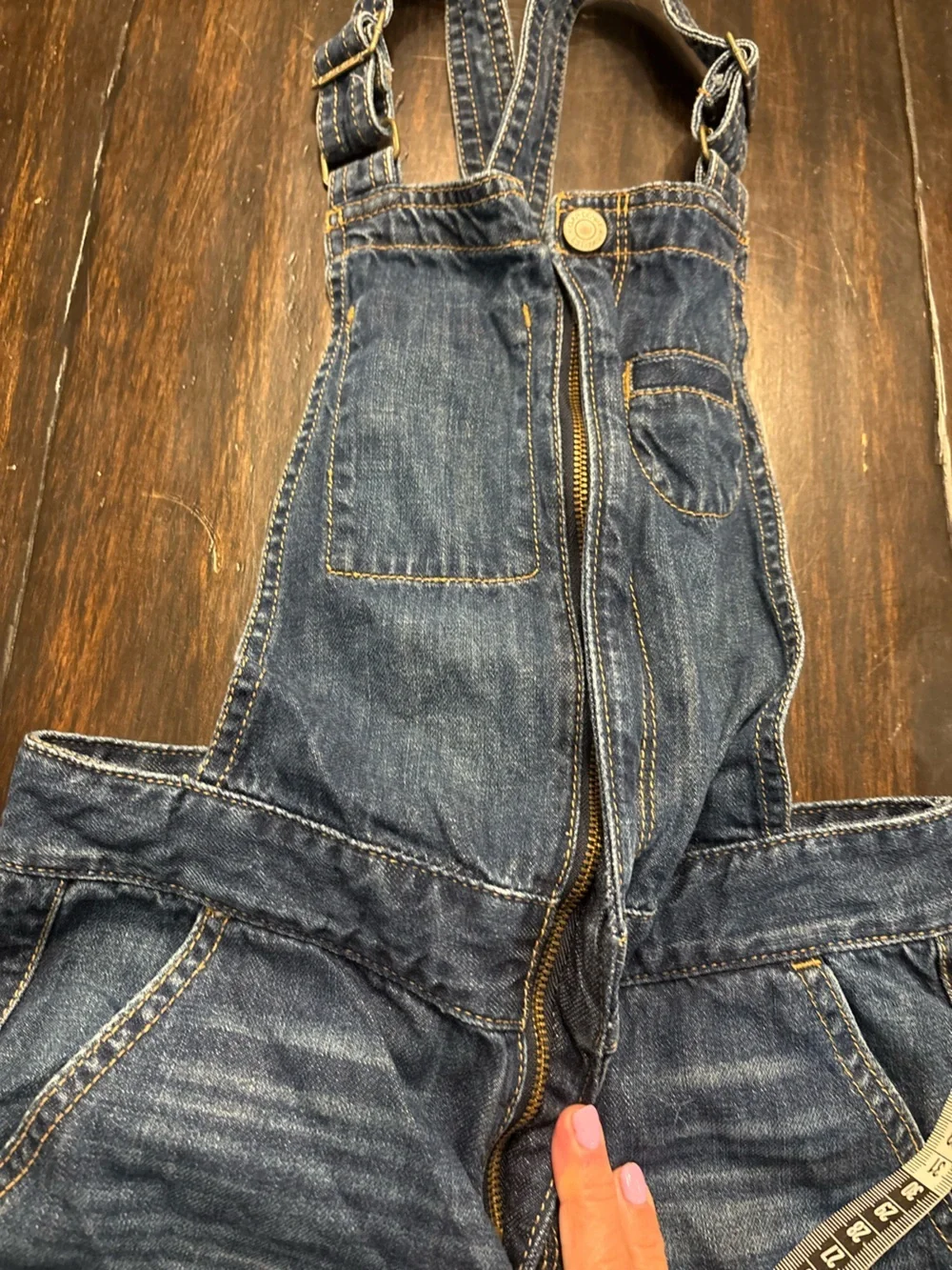 GAP Dark Blue Denim Kids Overalls size medium (8-10)